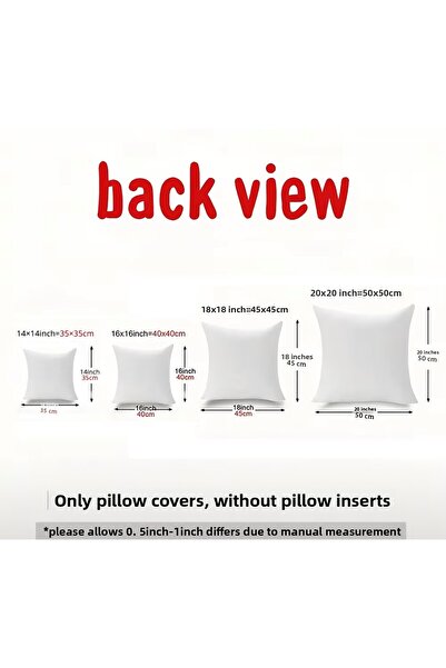 CN 4Pcs, 2D Printed Pillow Cover,Home Decor Pillowcases Merry Christmas Printing