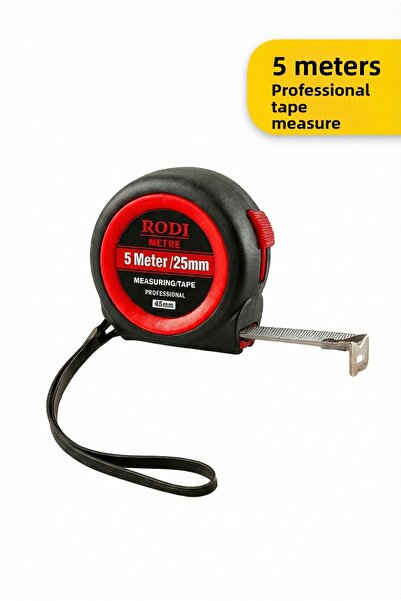 yuenze شريط قياس (5 متر × 25 ملم) - احترافي، قياس دقيق، جسم متين بطول 5 أمتار