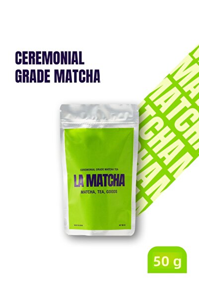 LA MATCHA شاي ماتشا الاحتفالي 50 جرام - مسحوق الشاي الأخضر الياباني