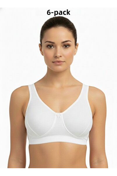 EBRULİ LİNGERİE قميص نصف داخلي من القطن الممشط لامبادا