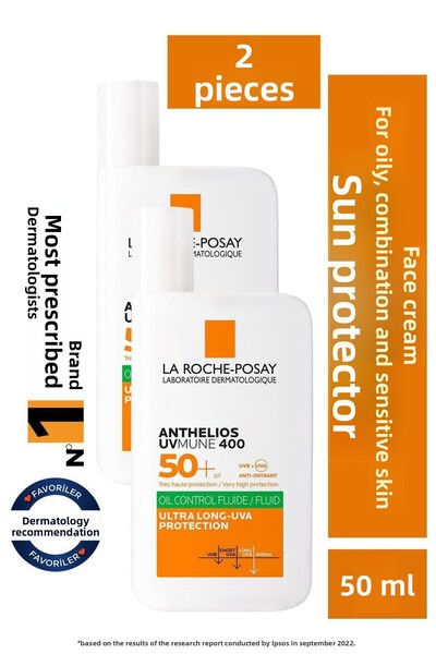 La Roche Posay أنثيليوس أوفمين 400 كريم واقي من الشمس سائل للتحكم في الزيوت ب...