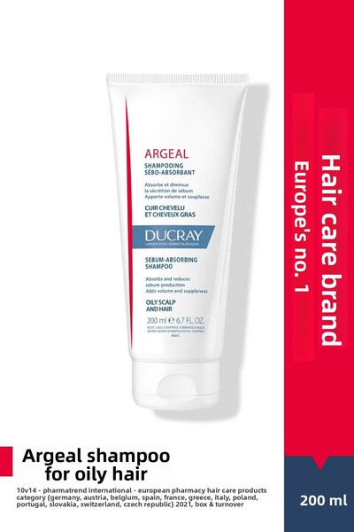 Ducray شامبو أرجيل للشعر الزيتي 200 مل
