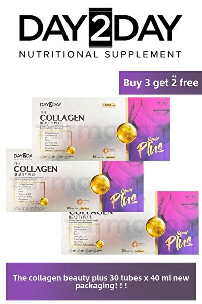 DAY2DAY The Collagen Beauty Plus 30 Tubes X 40 ml 3 Pieces