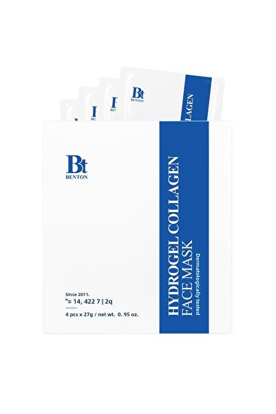 Benton قناع الوجه بالكولاجين الهيدروجيلي 4 قطع - قناع الوجه بالكولاجين الهيدر...