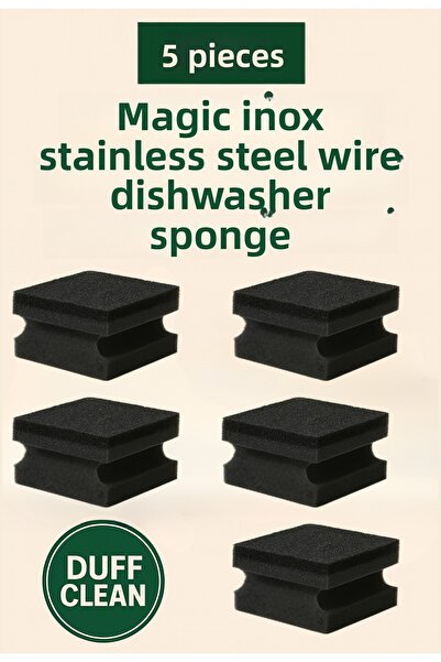 DUFF CLEAN اسفنج صحون اسود 5 عبوات