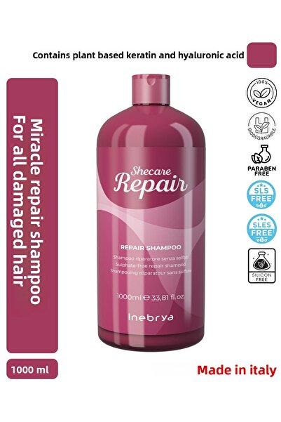 Inebrya Ice cream شامبو إينبري شيكير لإصلاح الشعر 1000 مل |   عناية قوية للشع...
