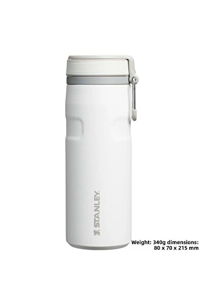 Stanley The Iceflow Twist Flip Thermos 0.47 Lt Thermos Mug Camping Flask White