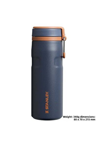 Stanley The Iceflow Twist Flip Thermos 0.47 Lt Thermos Mug Camping Flask Dark Blue