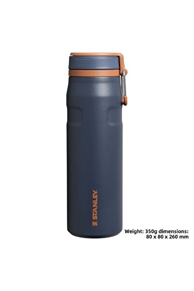 Stanley The Iceflow Twist Flip Thermos 0.71 Lt Thermos Cup Camping Flask Dark Blue