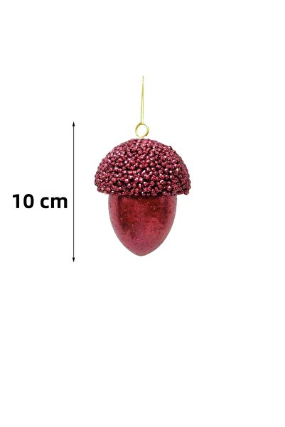 Yusuf Dirik YD Party Supplies Christmas Tree Ornament Hangable Acorn 10 cm