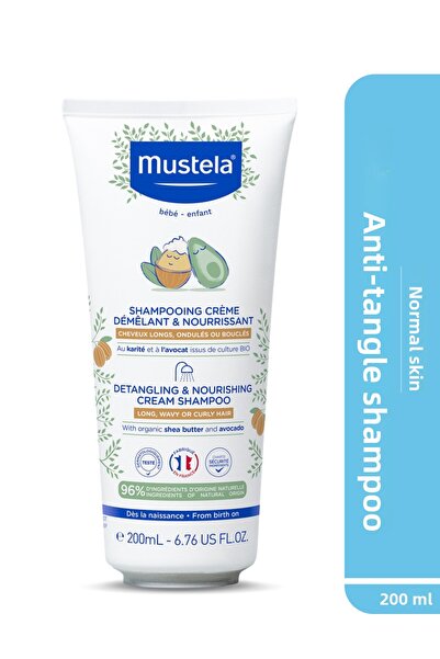 Mustela Easy Comb Nourishing Shampoo with 96% Natural Content Anti-Tangle She...