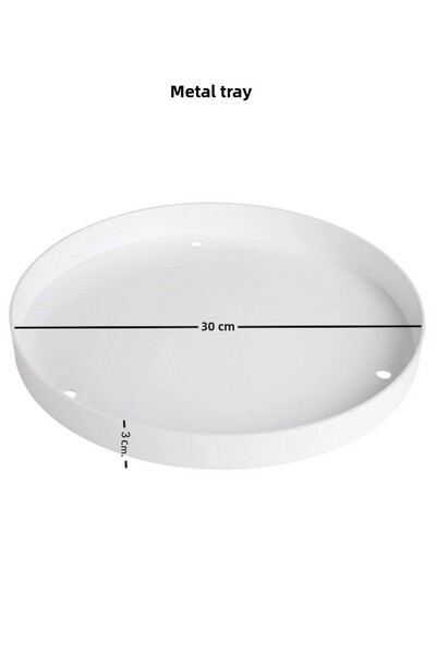 Heners صينية شماعة بلافونير 3 فتحات بيضاء، مجموعة من 5 قطع