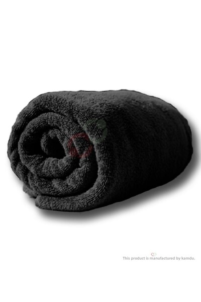 Tusebu Black Cotton Towel Set of 12 – Highly Absorbent Soft Hand/Face Towels