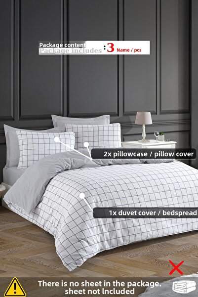 Comfort Craft Double Duvet Cover Set Mature Artus Gray
