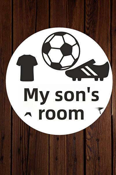 Şirin Lazer زخرفة جدارية خشبية من MDF على شكل كرة قدم وحذاء كرة قدم لتزيين غر...