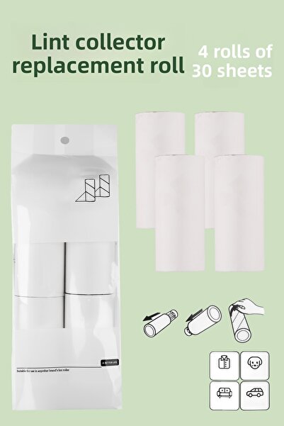 Porsima 3108 Ролка за премахване на котешка и кучешка козина, 4 броя