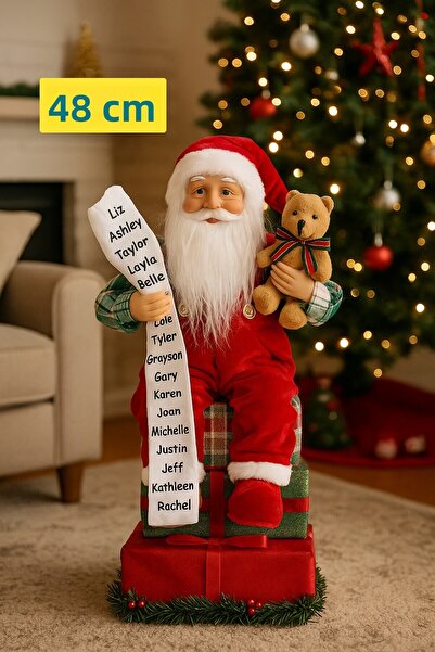 TOYFEST زينة عيد الميلاد على شكل سانتا كلوز على علب الهدايا، زينة منزلية ومكت...