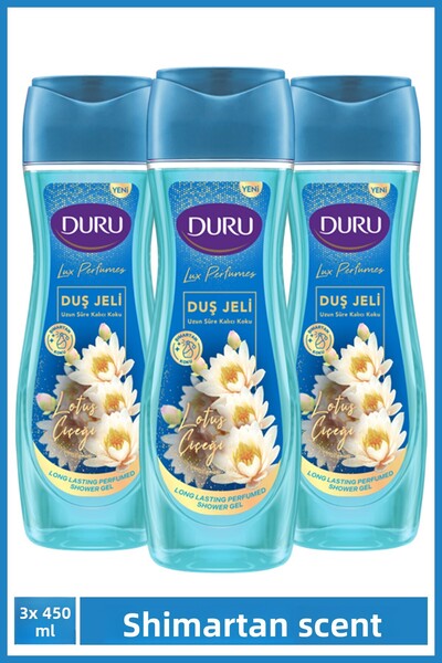Duru Lux Perfumes Lotus Flower Vegan Shower Gel 3X450Ml