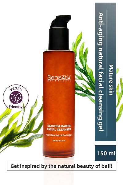 Sensatia Botanicals Anti-Aging Natural Facial Cleansing Gel - Anti-Slippery, ...