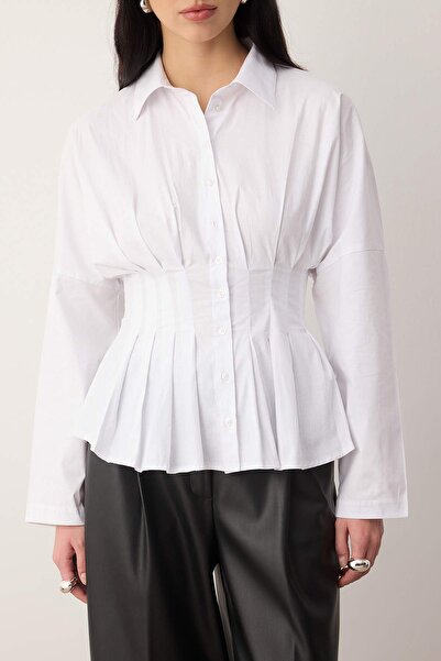 Trendyol Collection Λευκό πουκάμισο TWOAW26GO00136