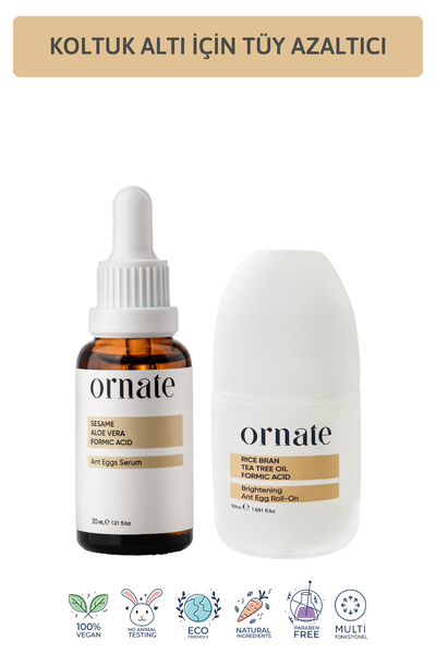 ORNATE Koltuk Altı Tüylerini Azaltmayı ve İnceltmeyi Hedefleyen Tüy Azaltıcı ...