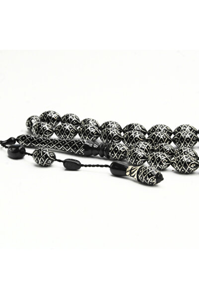 HÜNERTAŞ مسبحة مطرزة خاصة قابلة للجمع من Oltu Stone