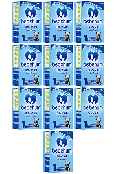 bebehum 1 Numara Bebek Sütü 0-6 Ay 400 gr x 10 Adet