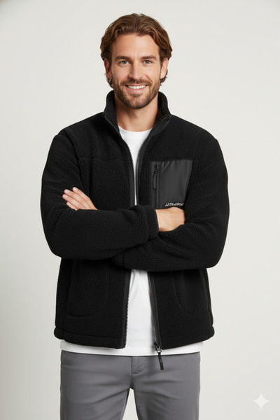 Jack & Jones Jacke Vesterbro Teddy Jacke mit Stehkragen