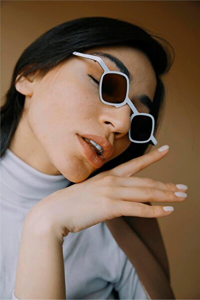 Bilge Karga Negar White Brown Sunglasses