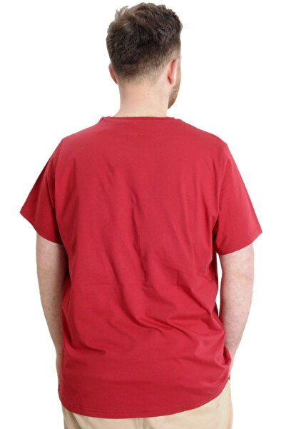 ModeXL Mode Xl Plus Size Men's T-shirt Future 23200 Claret Red