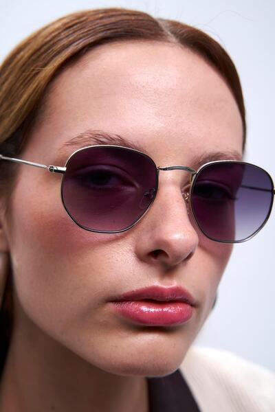 Bilge Karga Vilda Silver Black Gradient Sunglasses