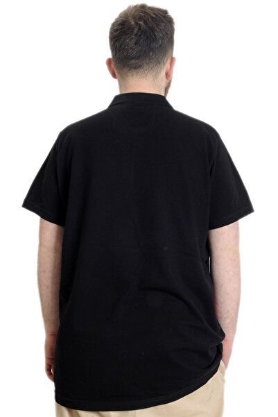 ModeXL Ανδρικό μπλουζάκι Mode Xl Plus Size Polo Club 23326 Μαύρο