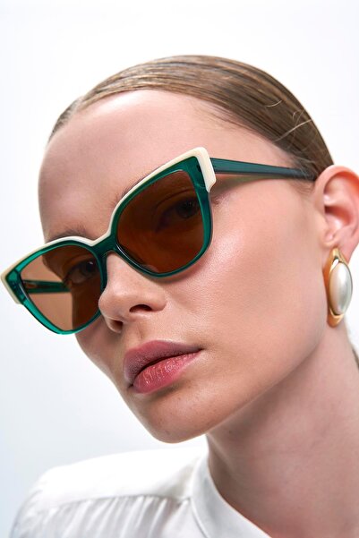 Bilge Karga Misty White Green Brown Sunglasses
