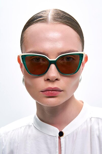 Bilge Karga Misty White Green Brown Sunglasses