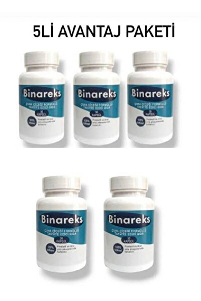 PRO Binareks Çuha Çiçegi Formüllü Bitkisel Takviye Edici Gıda 5X30 Caps 5 Aylık Kullanım