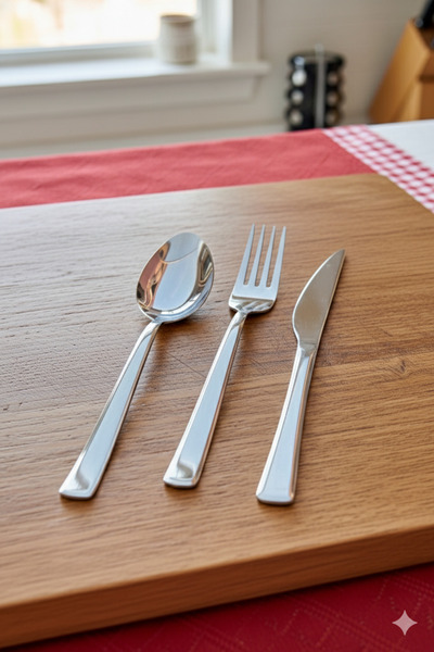 VENETTO Gündoğdu 72 Piece Steel Spoon and Fork Set Including 18/10 Steel Knife