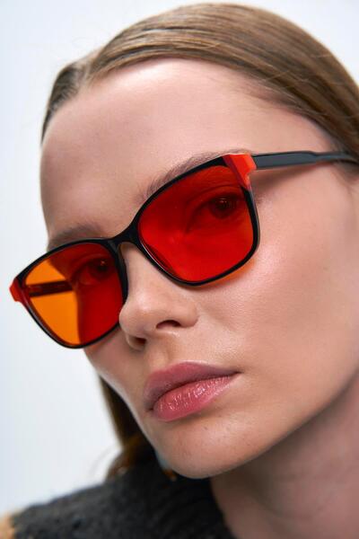 Bilge Karga Coleman Black Orange Sunglasses