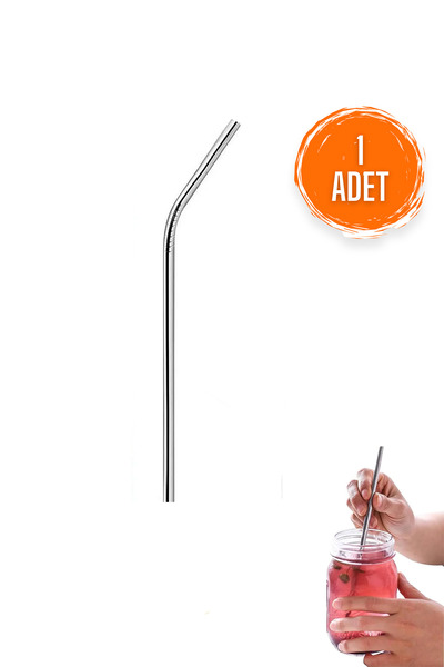 MAROKEN Metal Pipet Yıkanabilir Dayanıklı Parti Kokteyl Sunum Ürünü