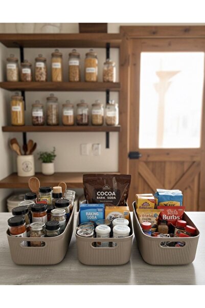 Okyanus Home مجموعة لينيا سمارت بوكس مينك 3 قطع 2400 مل