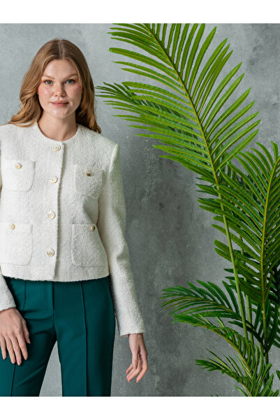 VUNTAL Şanel Κομψό Μπουφάν με Τσέπες