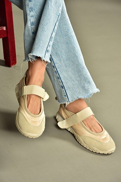 Fox Shoes V312651304 Beige Fabric Banded Casual Women's Shoes