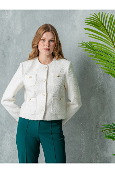 VUNTAL Şanel Κομψό Μπουφάν με Τσέπες