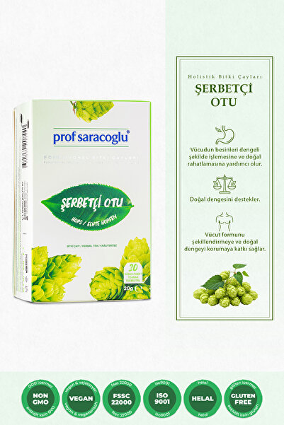 prof saracoglu Şerbetçiotu Bitki Çayı 20'li