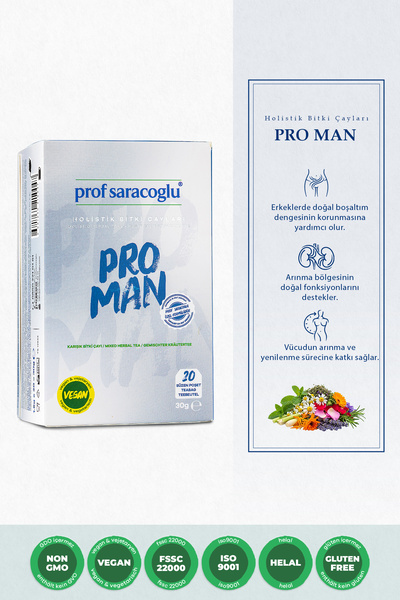 prof saracoglu Pro Man Karışım Bitki Çayı 20'li