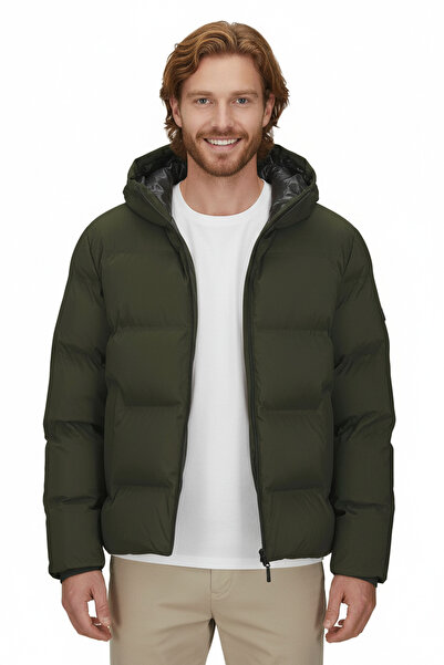 Jack & Jones Jjkaito Puffer Jacket Men's Coat 12282300 Rosin Khaki