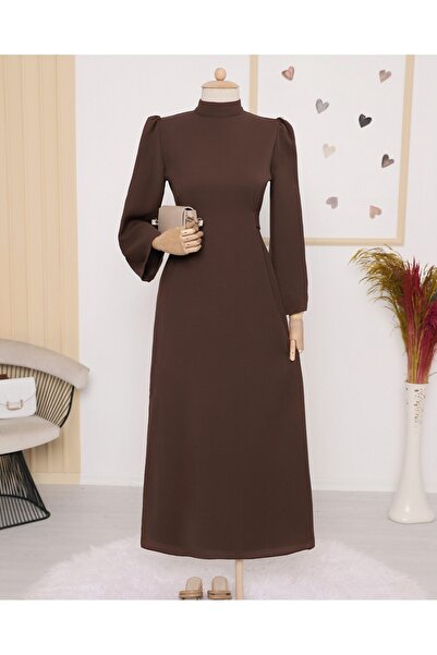 Modamorfo Judges gallér derék kötő ruha - barna
