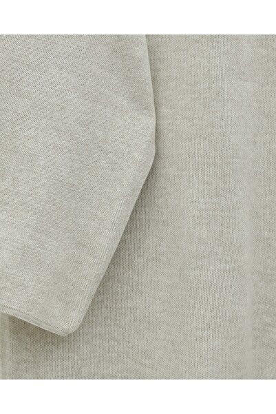 Modamorfo Double Button Casual Knitwear Poncho -Stone