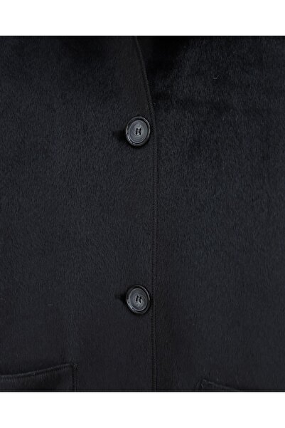 Modamorfo Full-length buttoned pocket coat - black