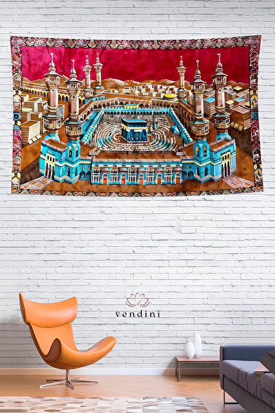 Vendini Vintage Series Kaaba Wall Tapestry Wall Covering Wall Tapestry