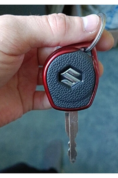 OEM Car key cover, black with red edge, matte TPU silicone – Suzuki Celerio/Liana/Swift/Splash/Alto